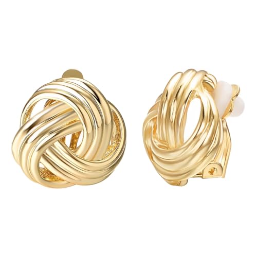 ZIBUYU® Ladies' clip-on stud earrings without ear piercings ZIBUYU® Ladies' clip-on stud earrings without ear piercings